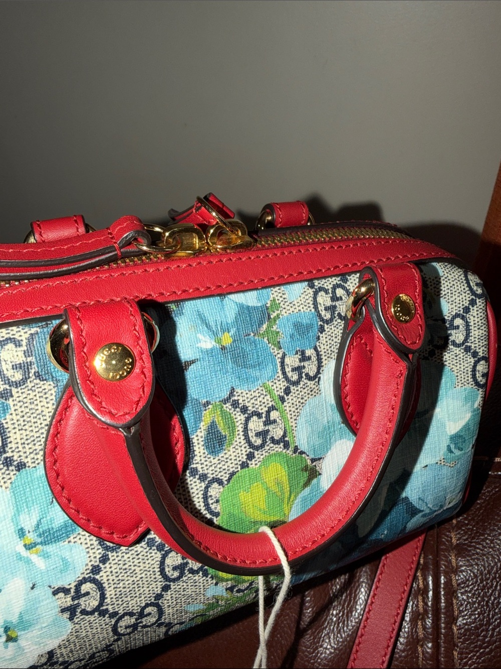 ‼️Authentic Gucci Floral Bloom Mini Boston Satchel Crossbody Bag - Picture 11 of 15